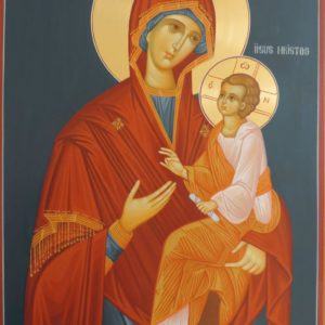 Icoană pictată Maica Domnului grabnic ajutătoare