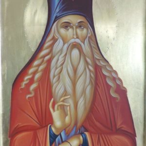 Icoană pictată Sf. Paisie de la Neamț